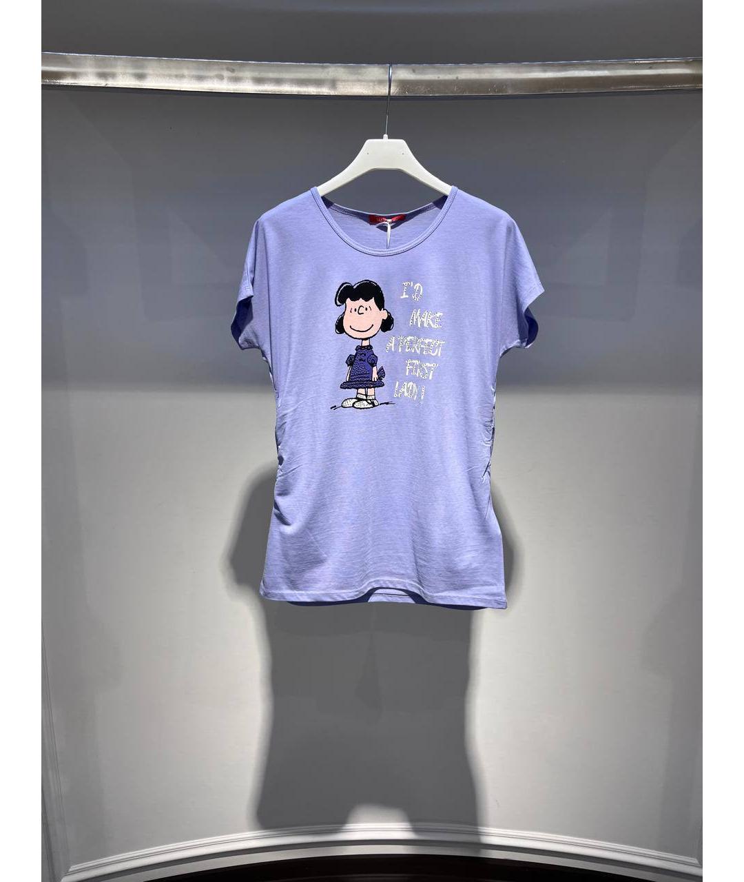 LIU JO Голубой хлопковый детская футболка / топ, фото 4