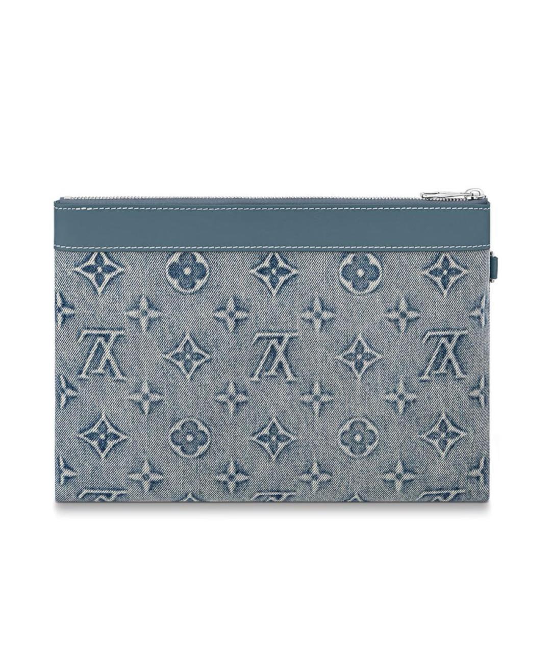 LOUIS VUITTON Синяя деним барсетка, фото 3