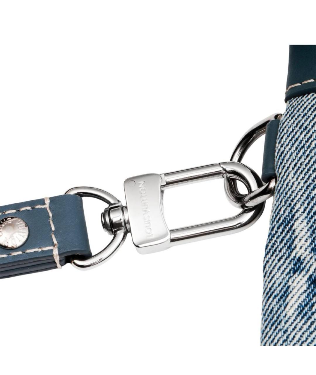LOUIS VUITTON Синяя деним барсетка, фото 7