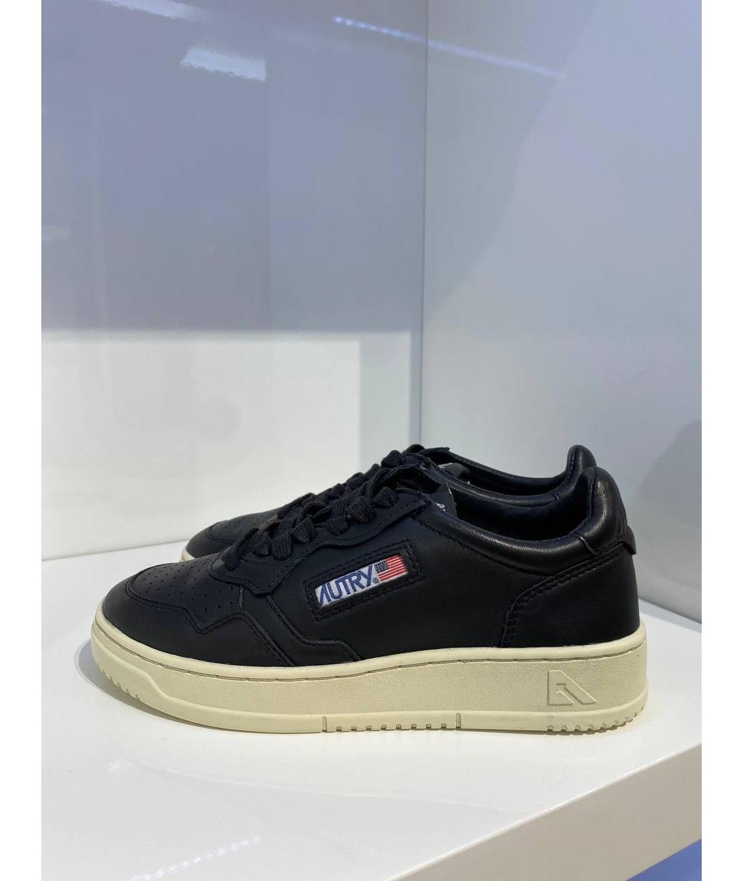 AUTRY Черные кожаные кеды, фото 4