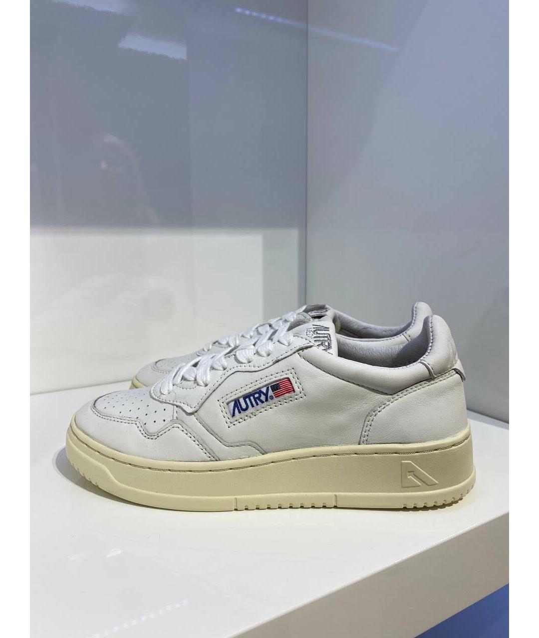 AUTRY Белые кожаные кеды, фото 4