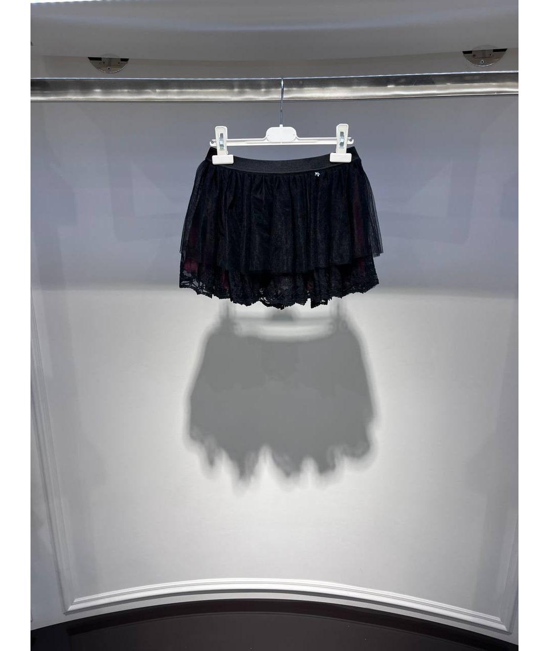 LIU JO Черная синтетическая юбка, фото 4