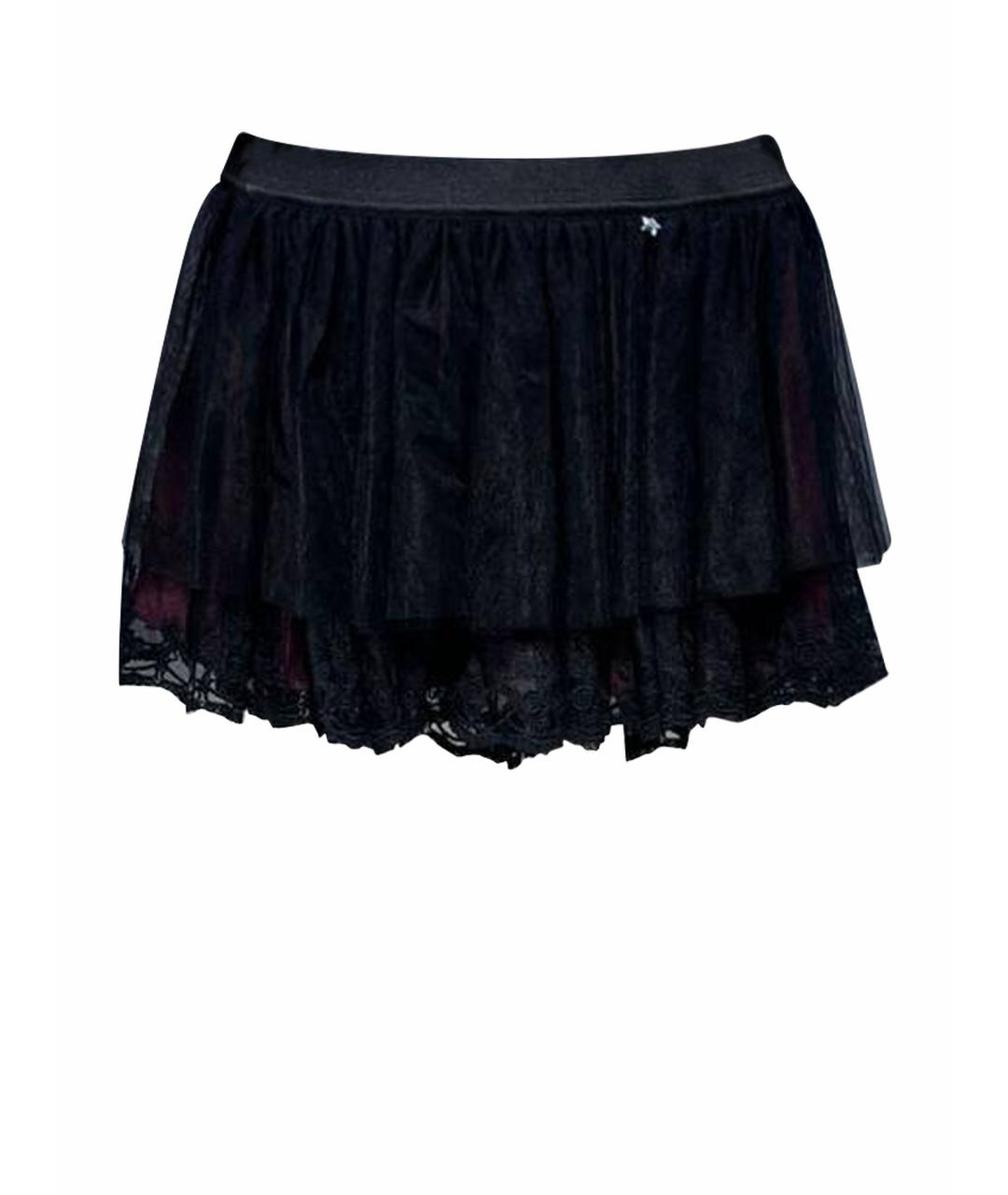 LIU JO Черная синтетическая юбка, фото 1