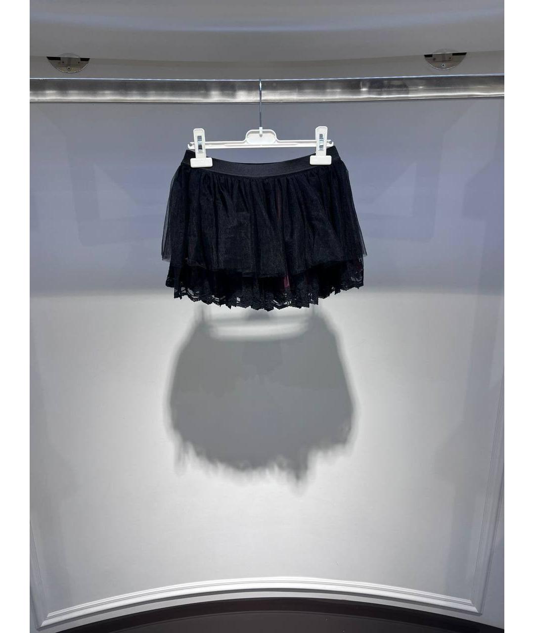 LIU JO Черная синтетическая юбка, фото 3