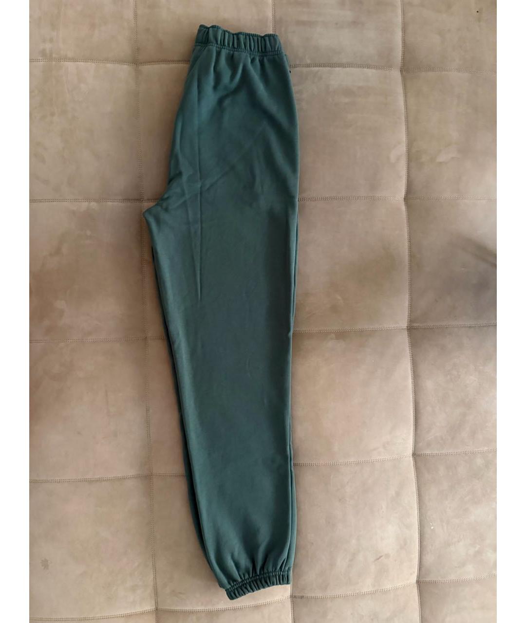 ALO YOGA Зеленые хлопковые спортивные брюки и шорты, фото 7