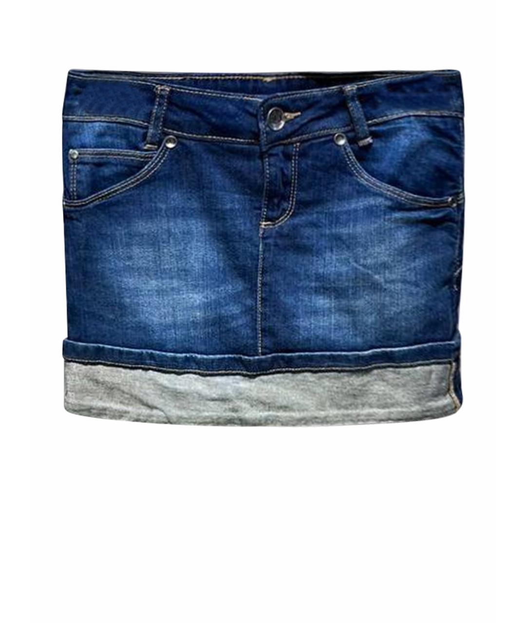 LIU JO Синяя деним юбка, фото 1