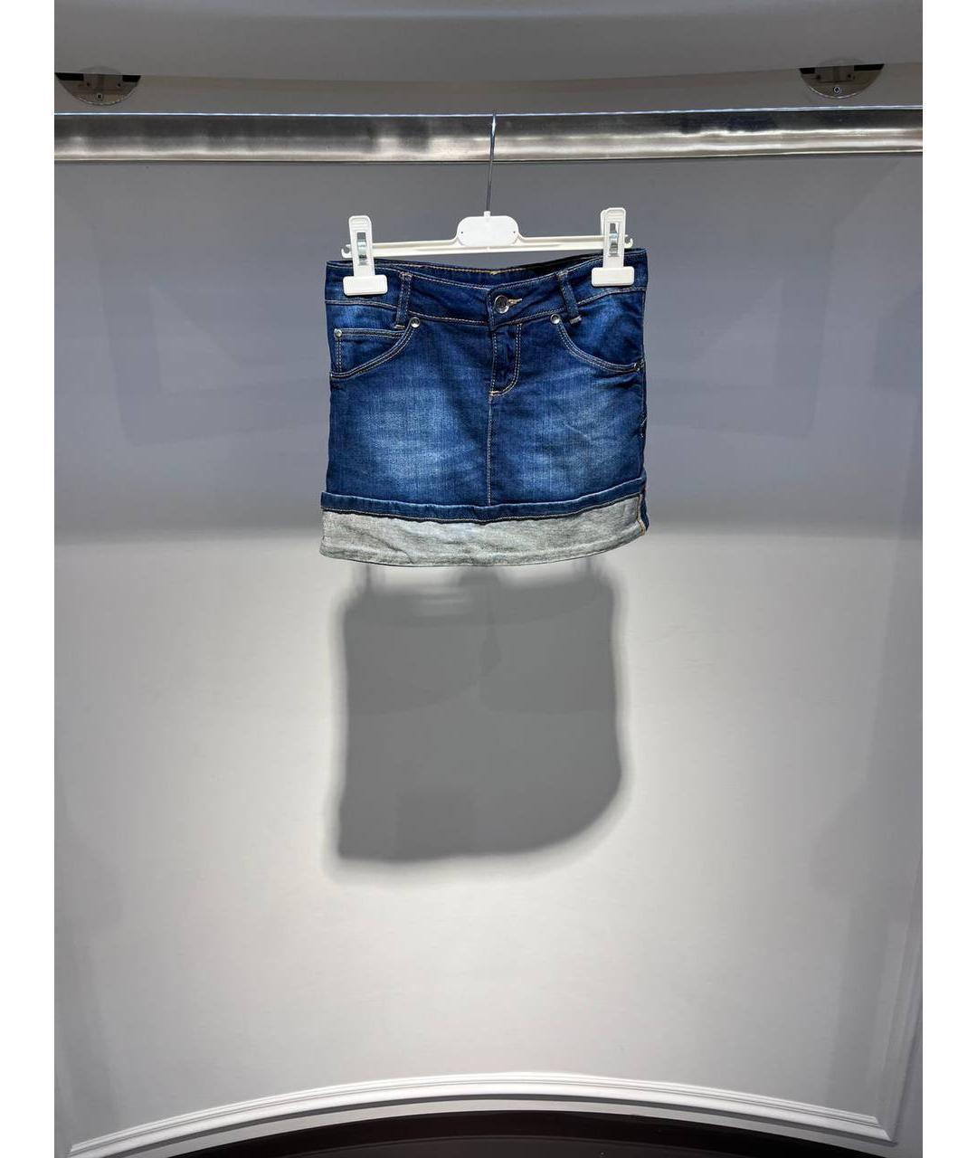 LIU JO Синяя деним юбка, фото 4