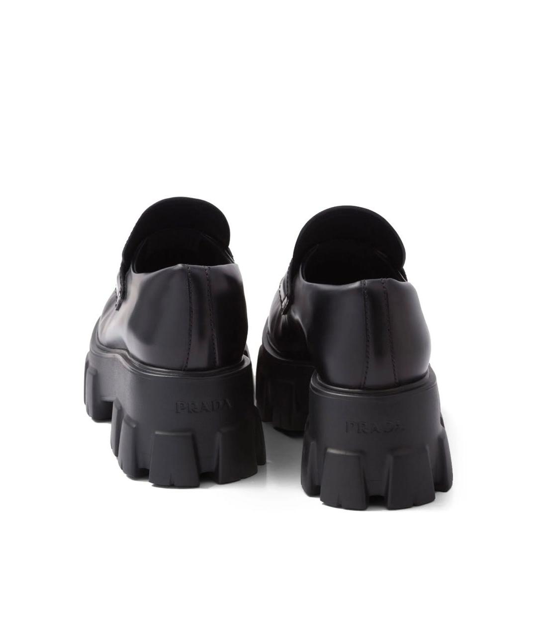 PRADA Черные кожаные лоферы, фото 4