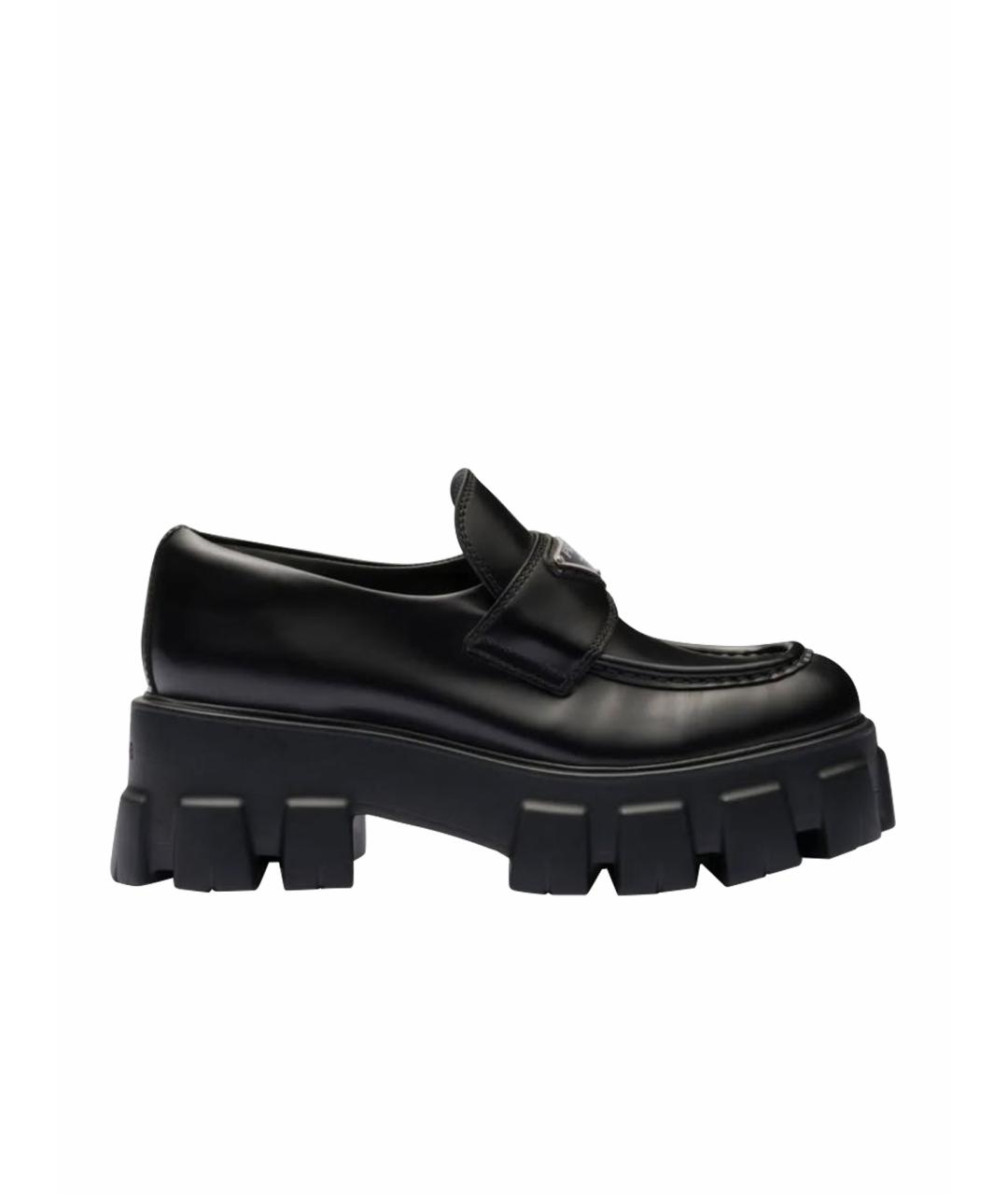 PRADA Черные кожаные лоферы, фото 8