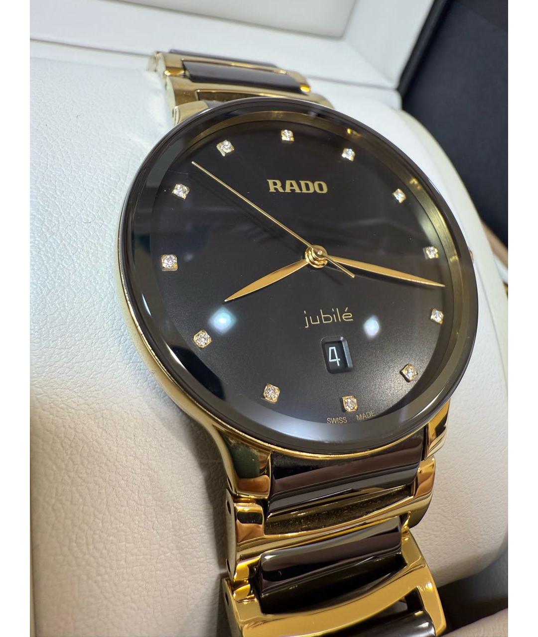 RADO Золотые стальные часы, фото 5