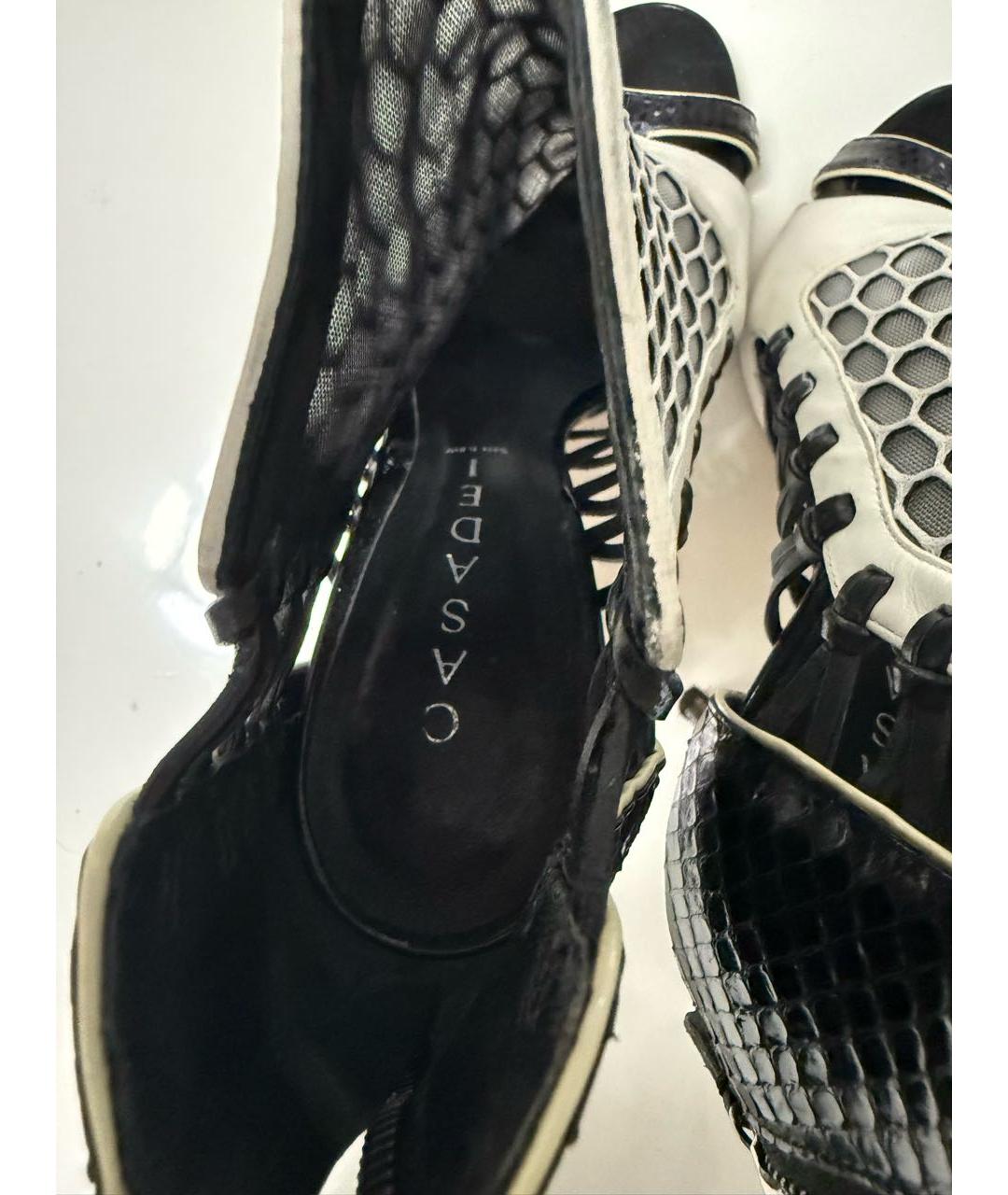 CASADEI Черные кожаные туфли, фото 5