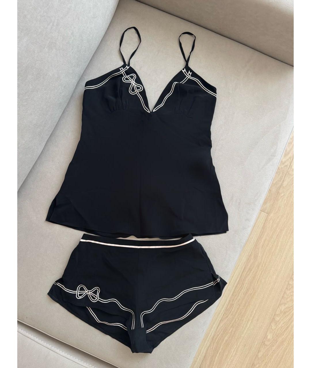 AGENT PROVOCATEUR Черная шелковая пижама, фото 8