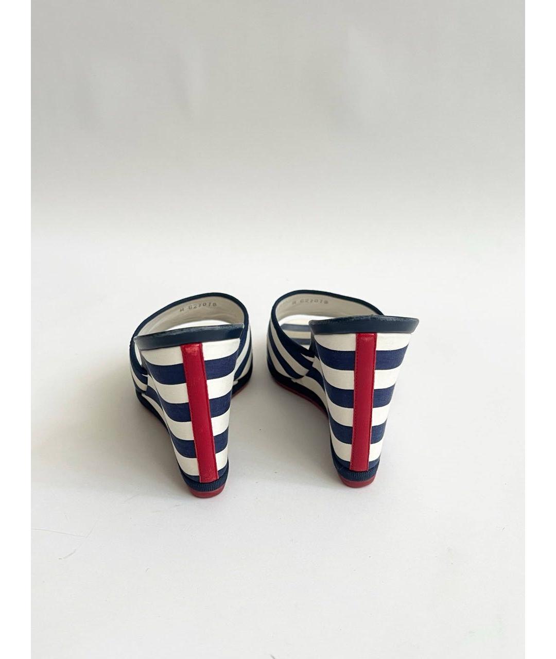 CHANEL Мульти текстильные туфли, фото 4