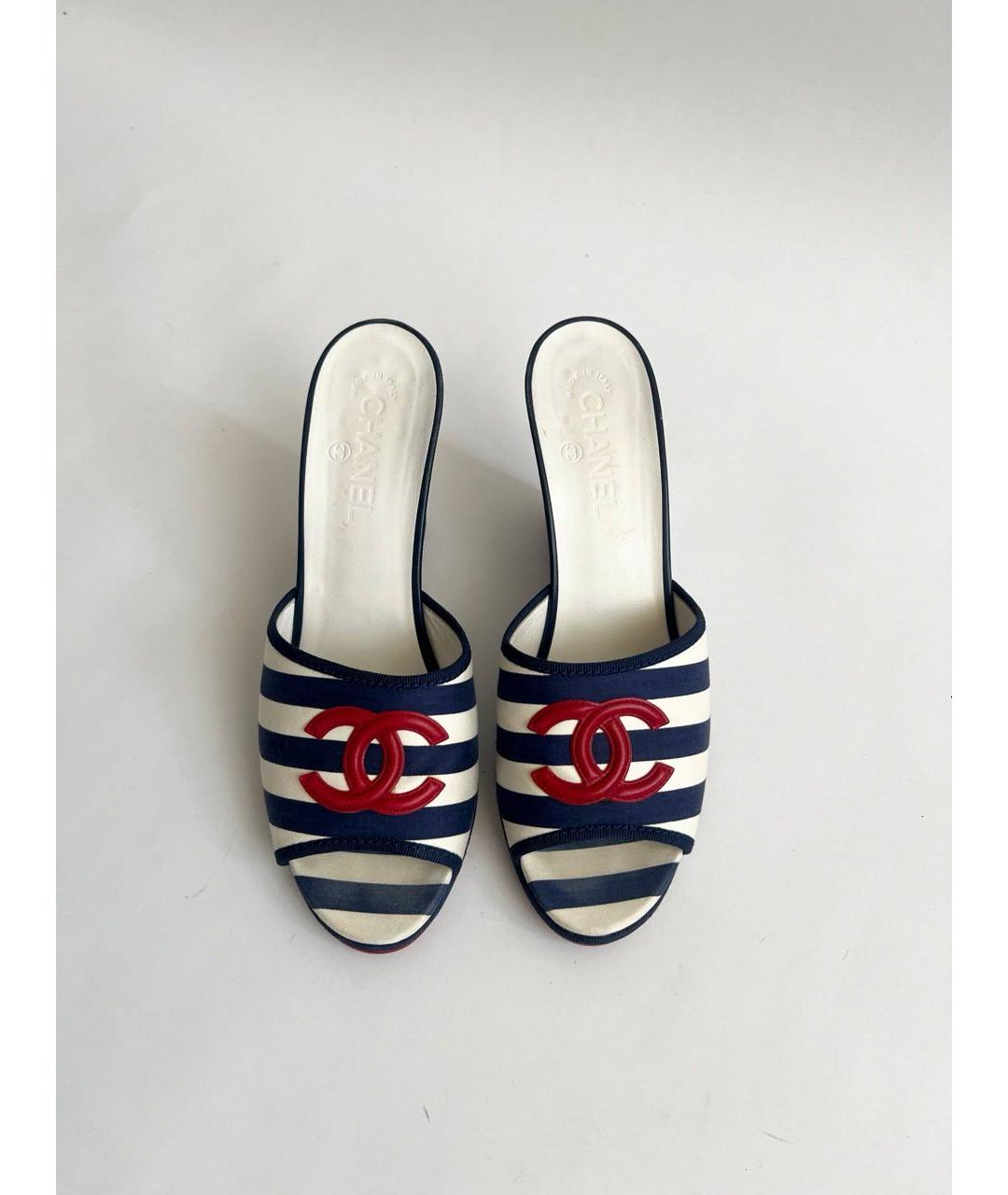 CHANEL Мульти текстильные туфли, фото 2
