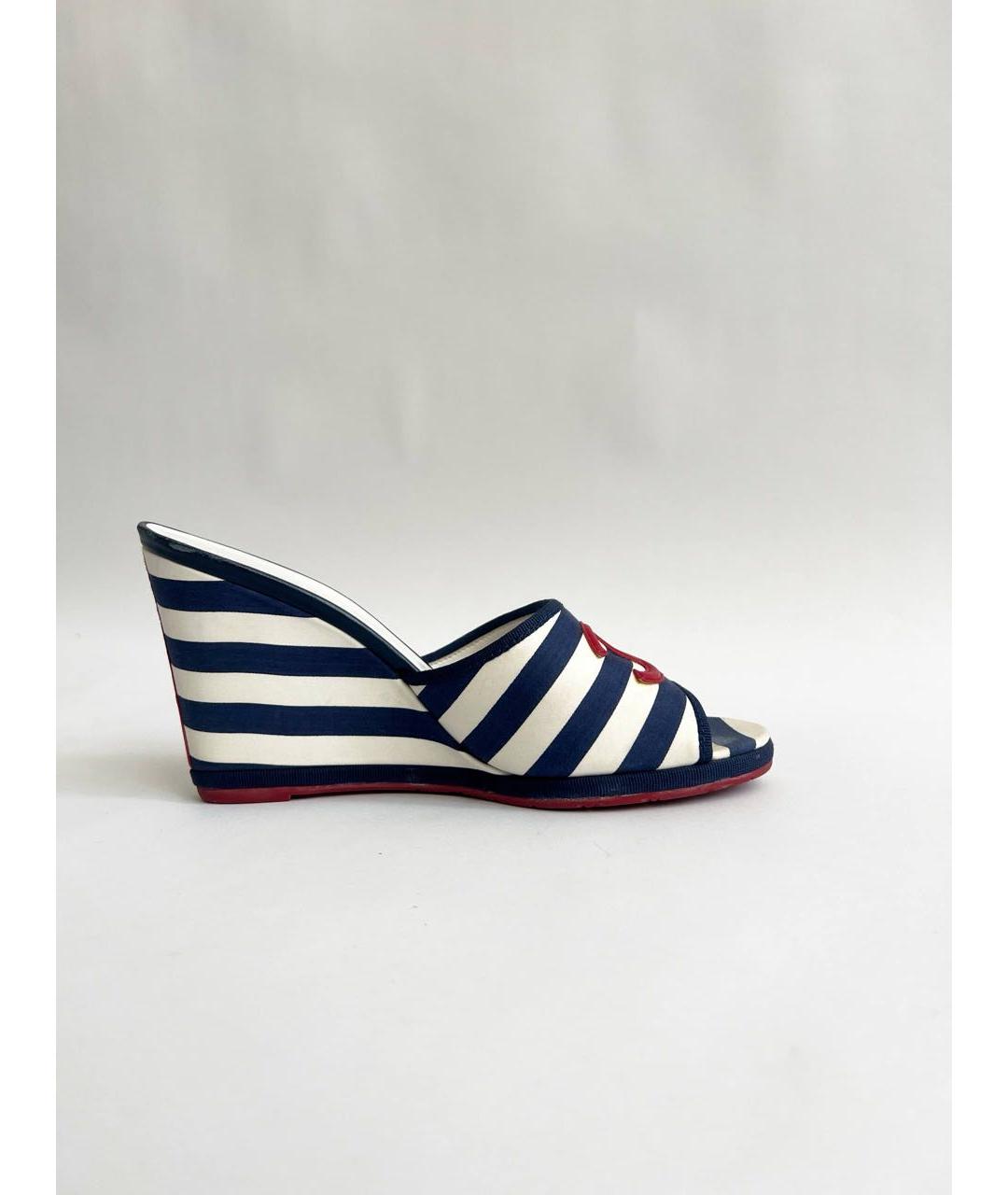 CHANEL Мульти текстильные туфли, фото 9