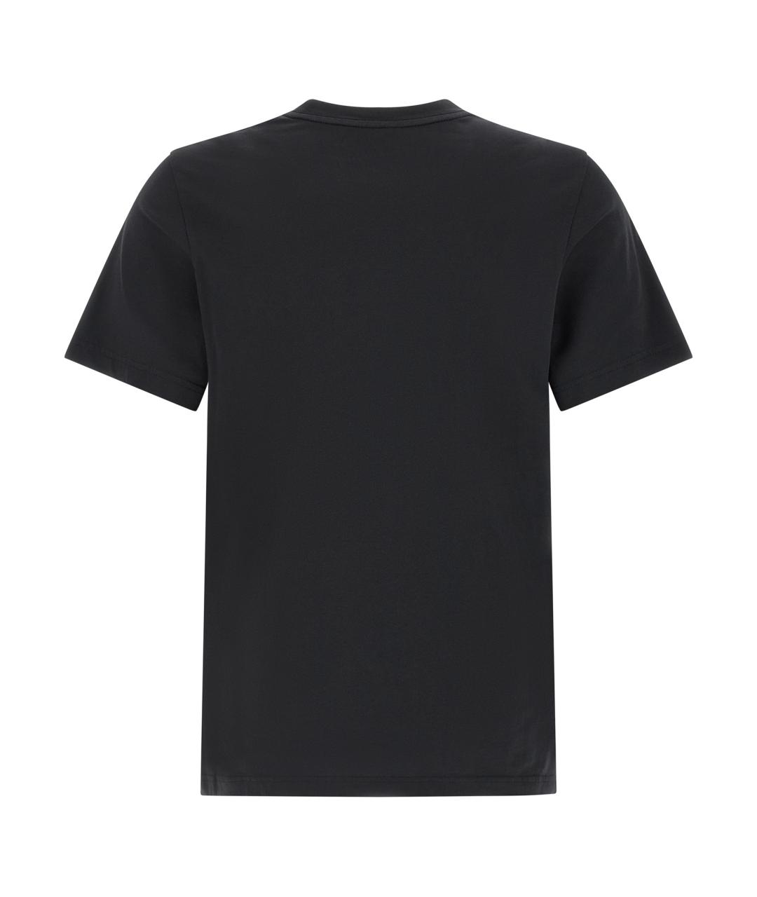 MONCLER Синяя хлопковая футболка, фото 2