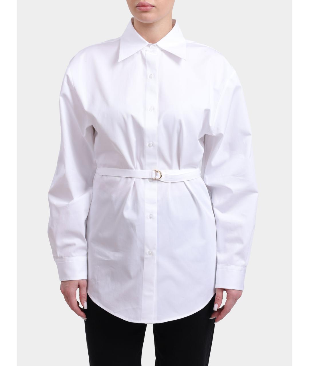 HUGO Белая хлопковая рубашка, фото 6