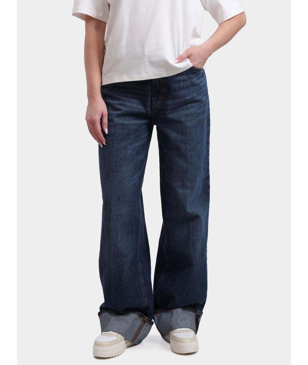 HUGO Синие хлопковые прямые джинсы, фото 6