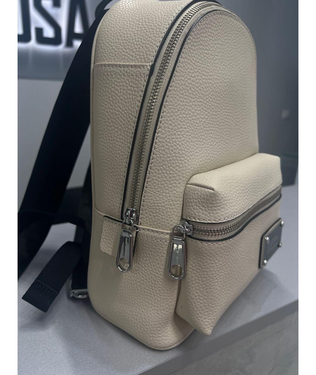 MARC JACOBS Бежевый кожаный рюкзак, фото 2