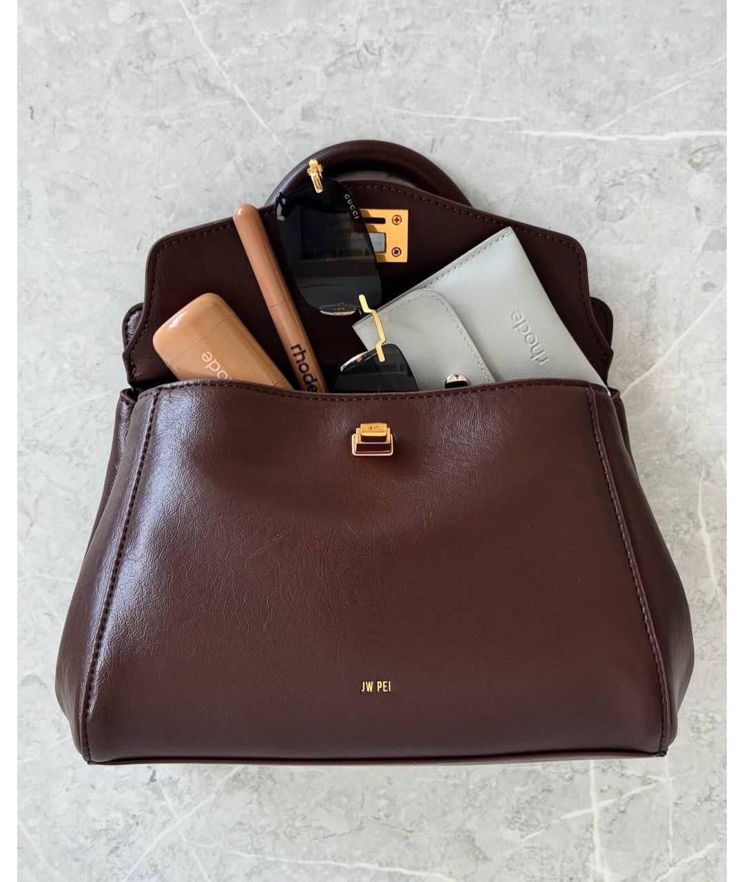 JW PEI Коричневая сумка через плечо из искусственной кожи, фото 5