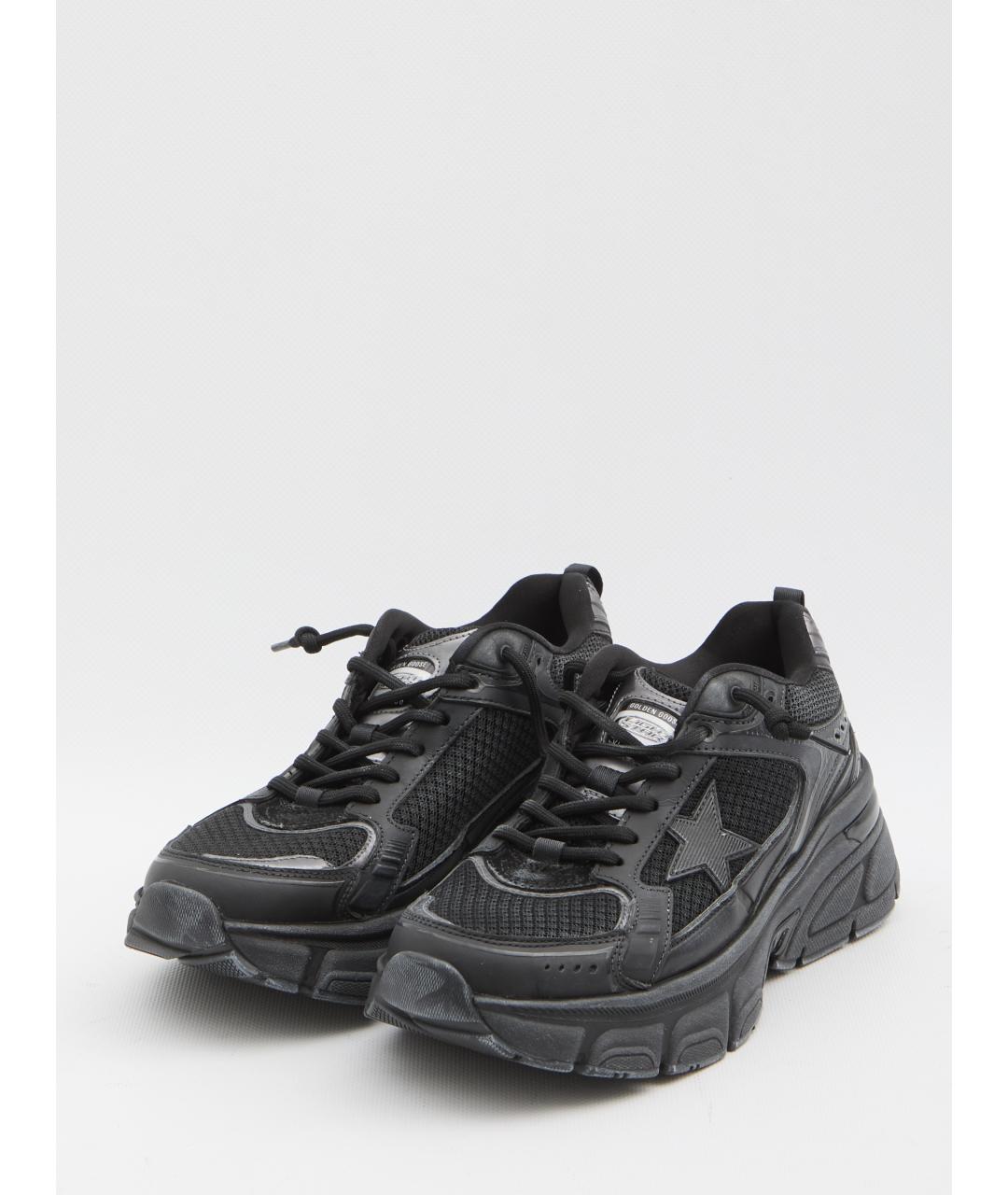 GOLDEN GOOSE DELUXE BRAND Черные синтетические кроссовки, фото 2