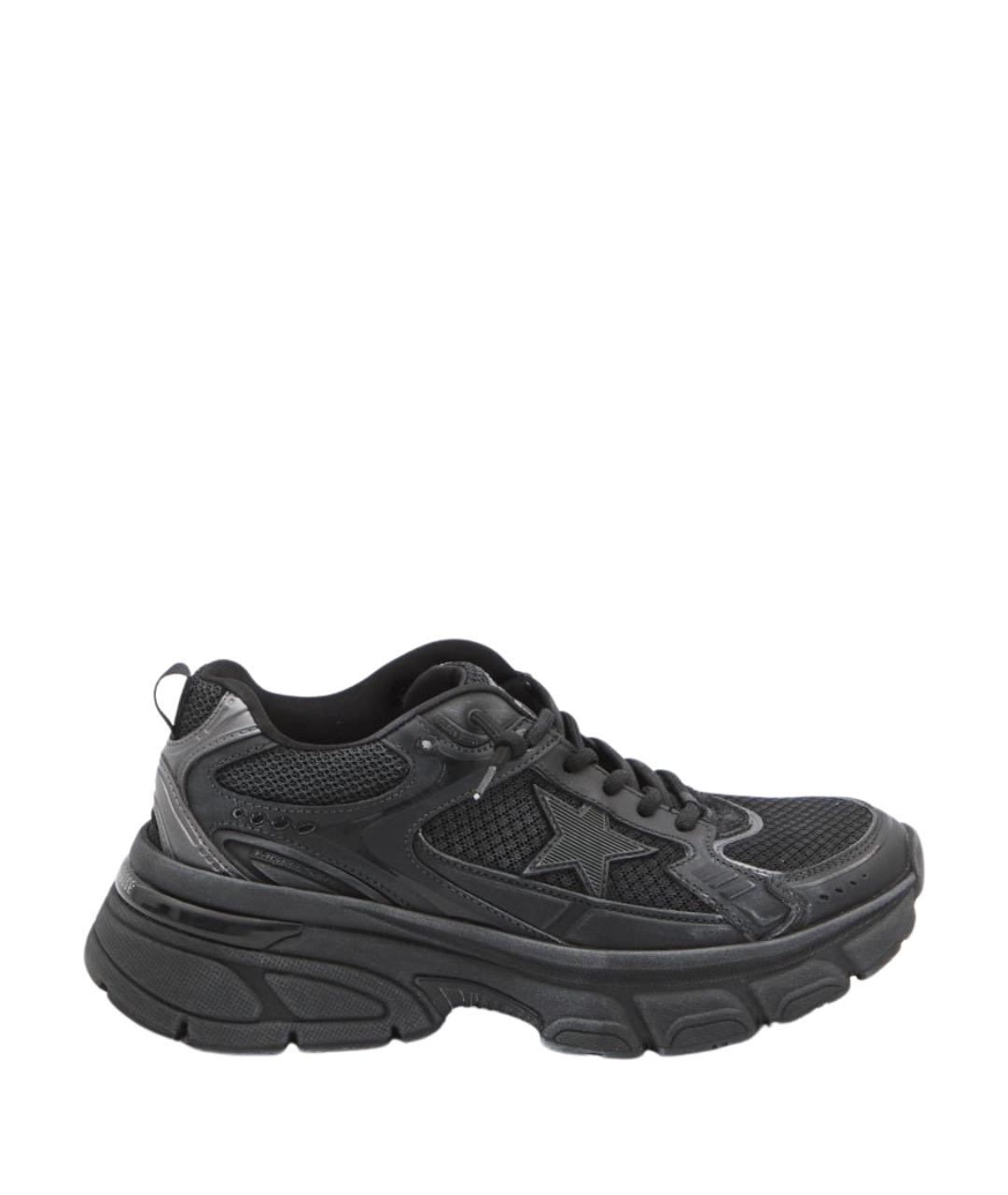 GOLDEN GOOSE DELUXE BRAND Черные синтетические кроссовки, фото 1