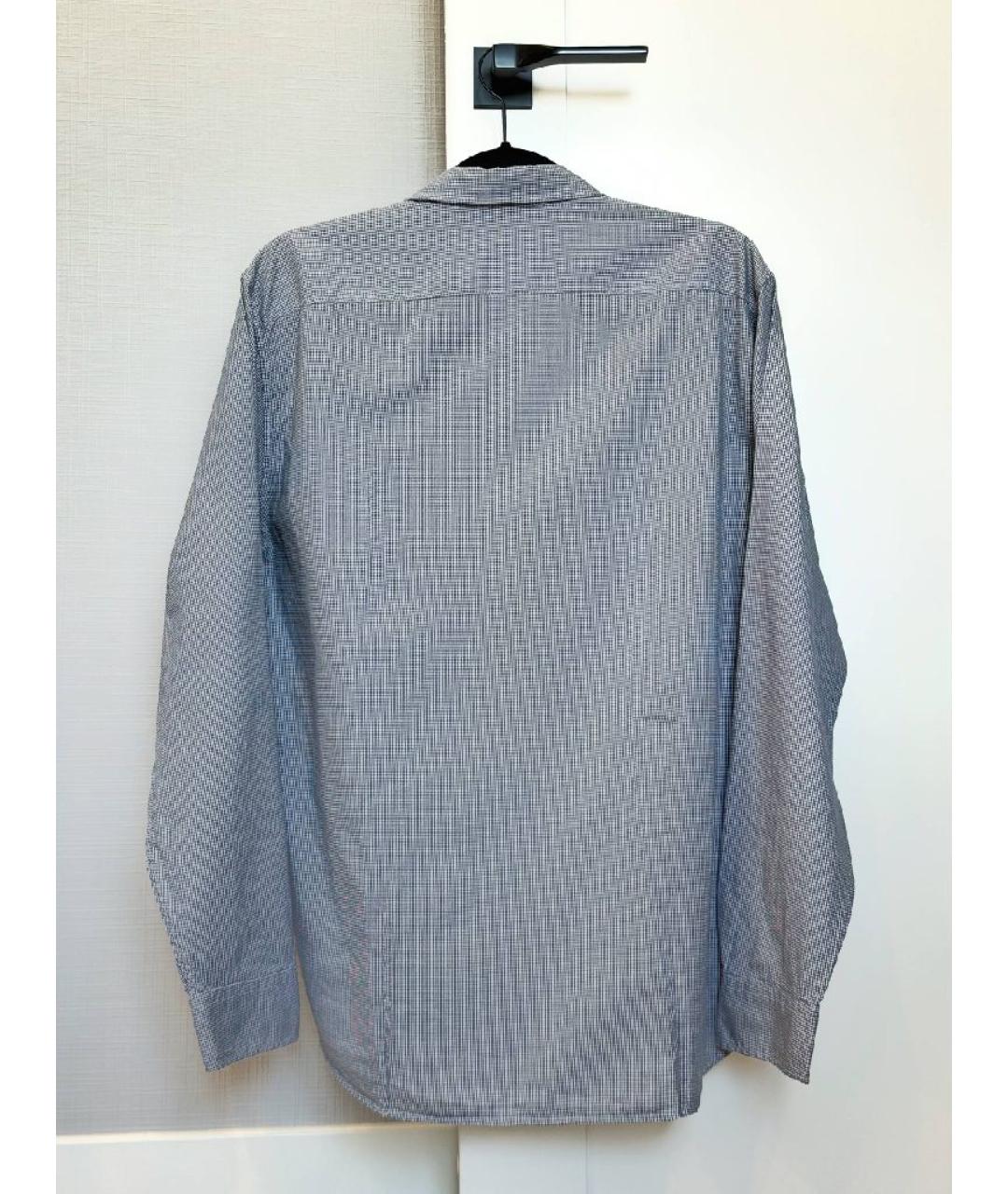 BURBERRY Серая хлопковая кэжуал рубашка, фото 2