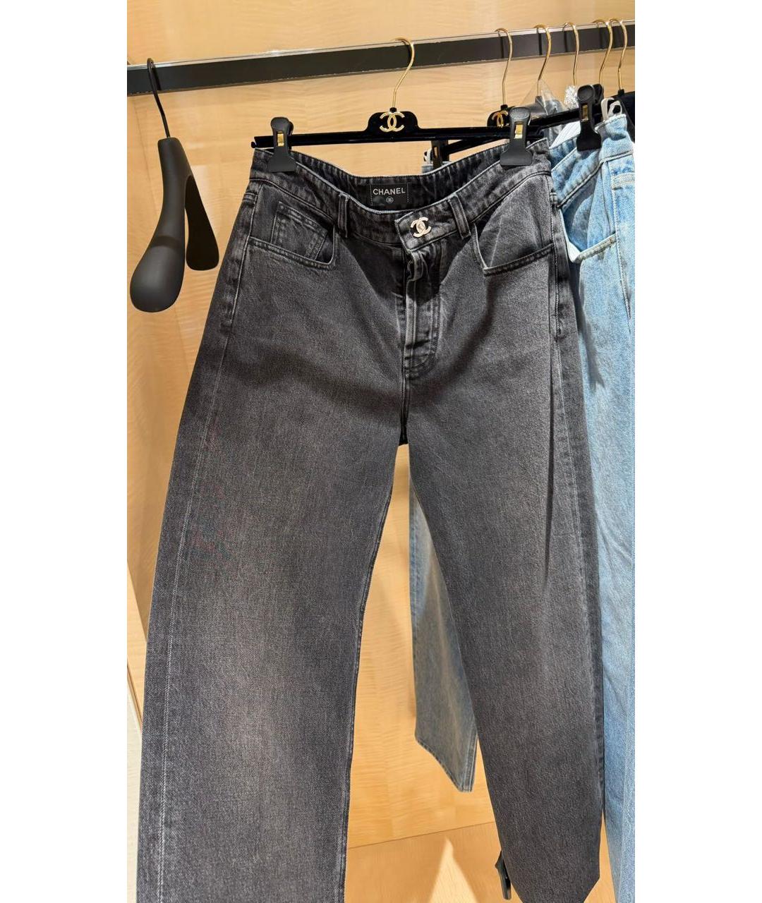 CHANEL Черные прямые джинсы, фото 4