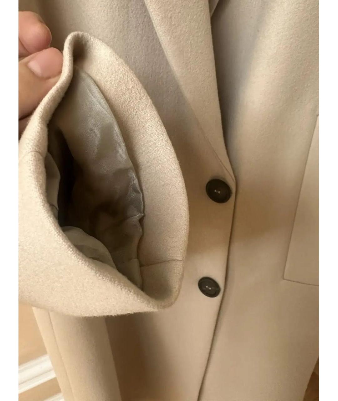 BRUNELLO CUCINELLI Белое шерстяное пальто, фото 4
