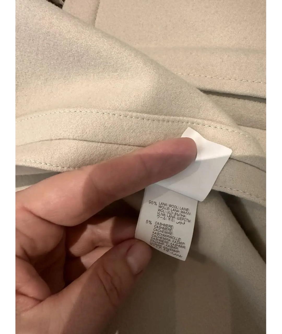 BRUNELLO CUCINELLI Белое шерстяное пальто, фото 5