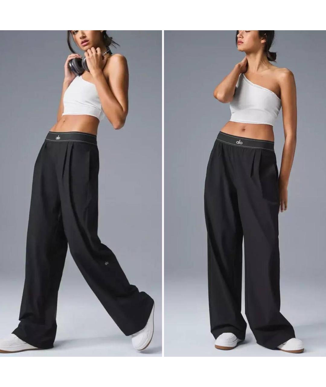 ALO YOGA Черные спортивные брюки и шорты, фото 3
