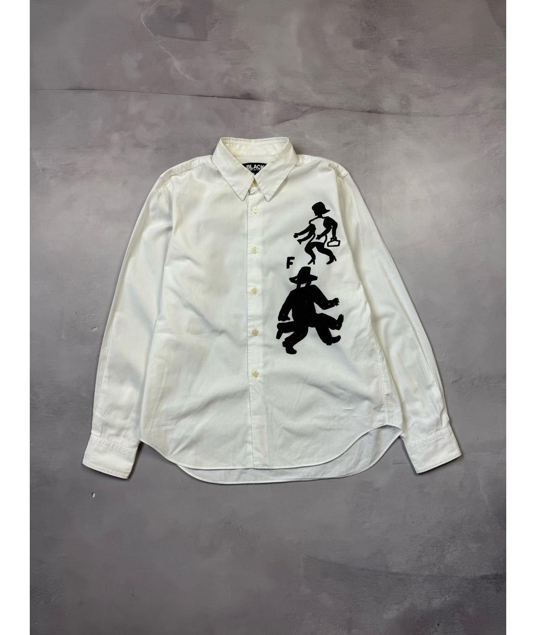 COMME DES GARÇONS Белая хлопковая кэжуал рубашка, фото 9