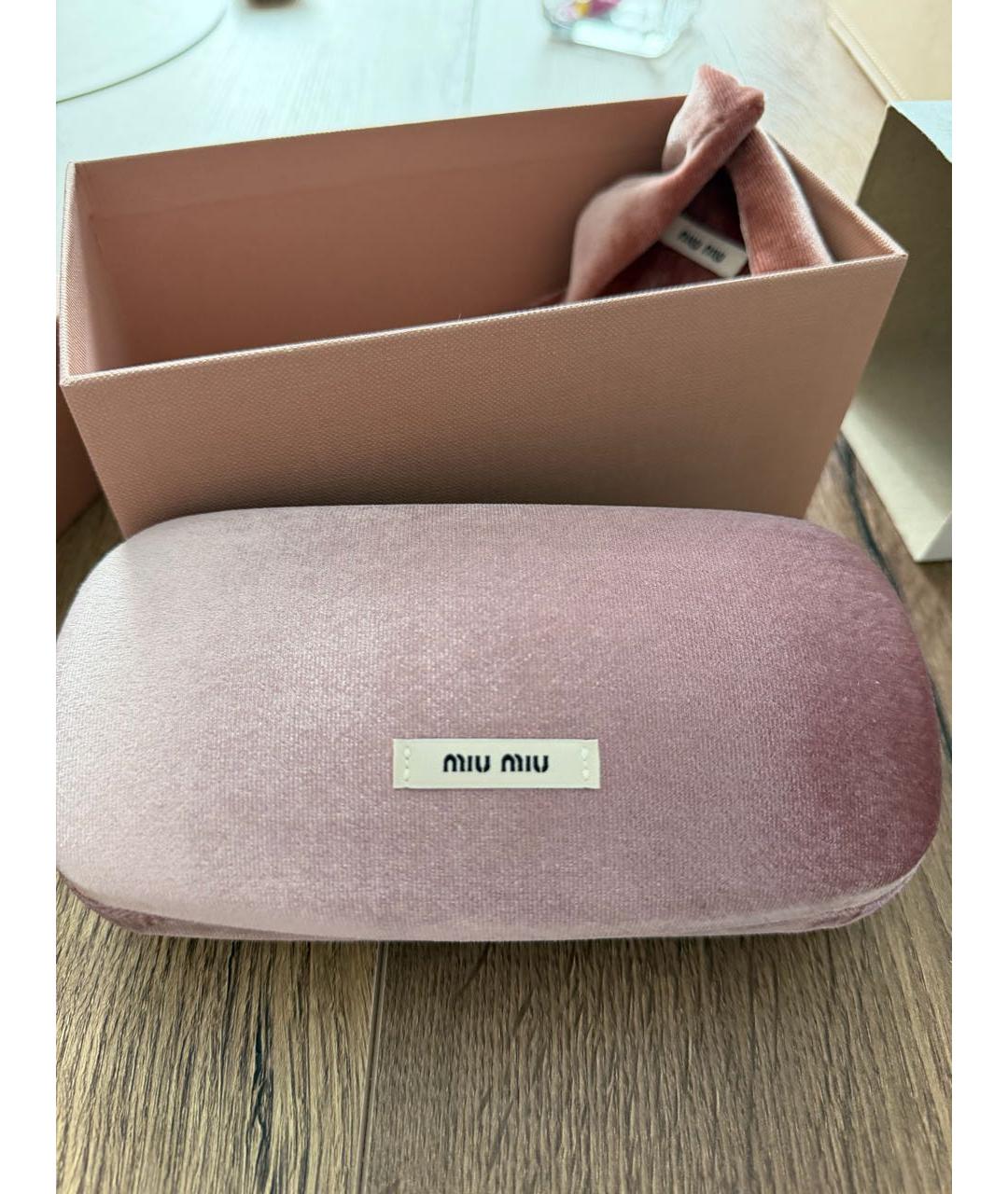 MIU MIU Серые металлические солнцезащитные очки, фото 7