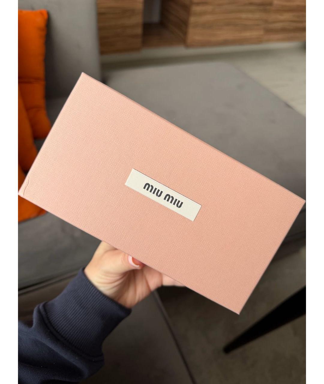 MIU MIU Серые металлические солнцезащитные очки, фото 4