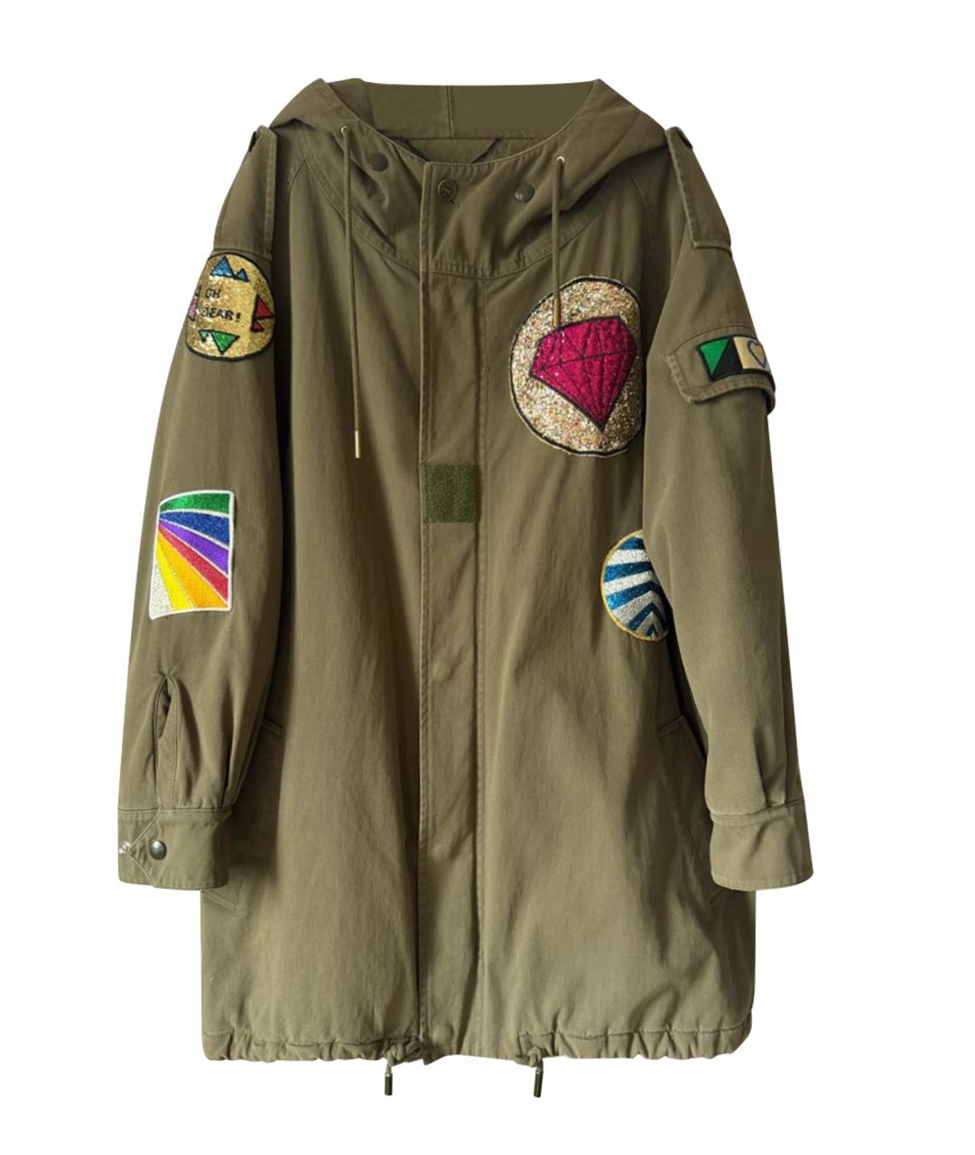 SAINT LAURENT Хаки хлопковая парка, фото 1