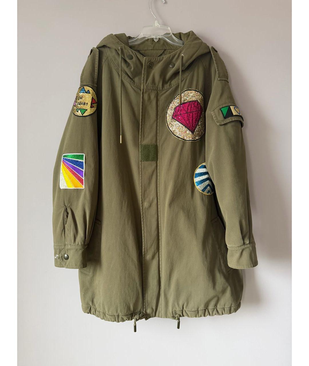 SAINT LAURENT Хаки хлопковая парка, фото 9