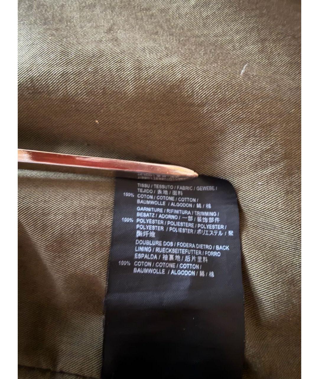 SAINT LAURENT Хаки хлопковая парка, фото 8