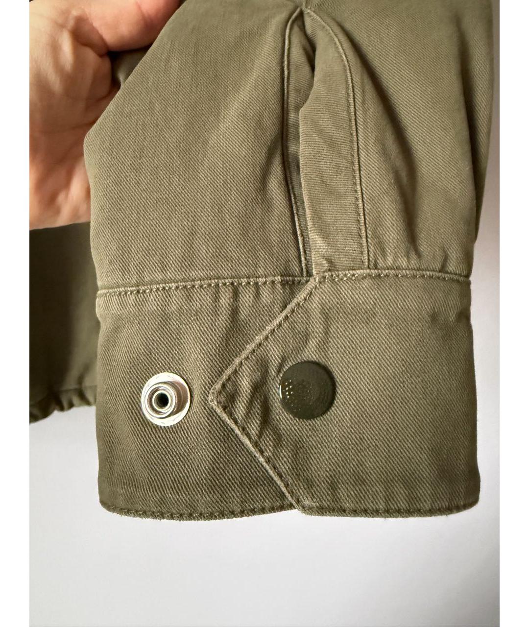 SAINT LAURENT Хаки хлопковая парка, фото 4