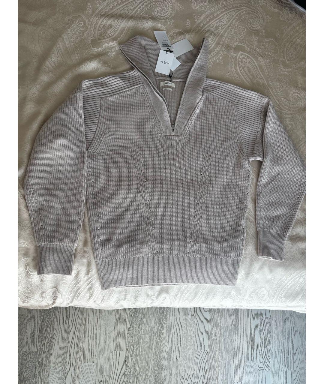 ISABEL MARANT ETOILE Бежевый шерстяной джемпер / свитер, фото 9