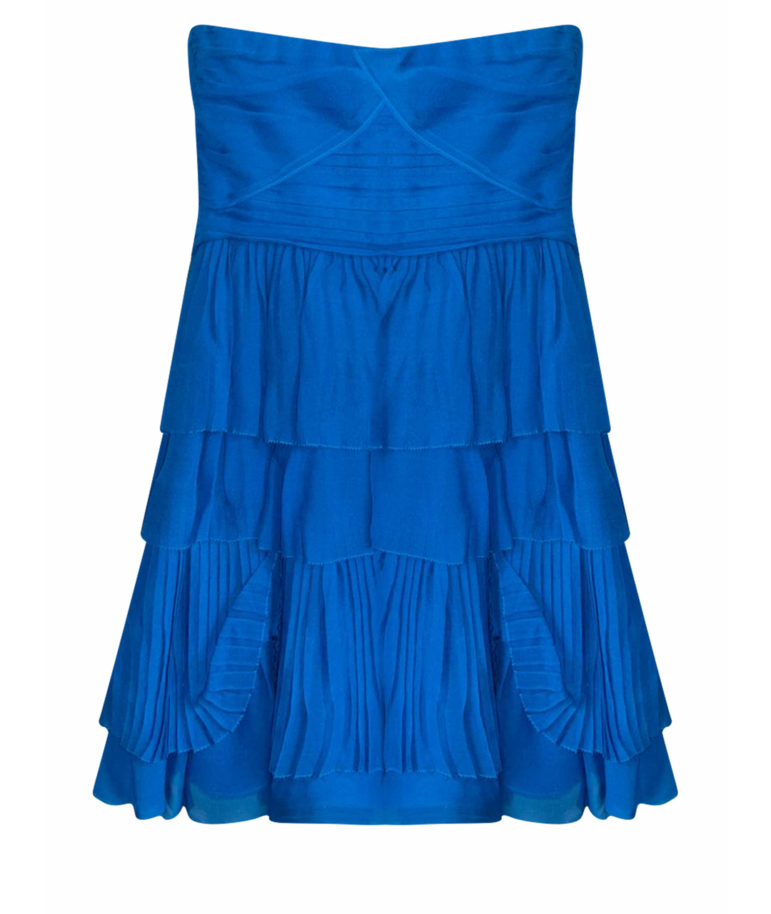 DIANE VON FURSTENBERG Голубое шелковое коктейльное платье, фото 1