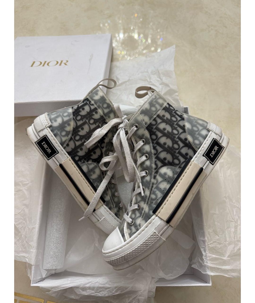 CHRISTIAN DIOR Белые высокие кроссовки / кеды, фото 4