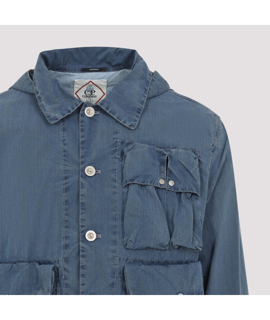 CP COMPANY Синяя хлопковая куртка, фото 3