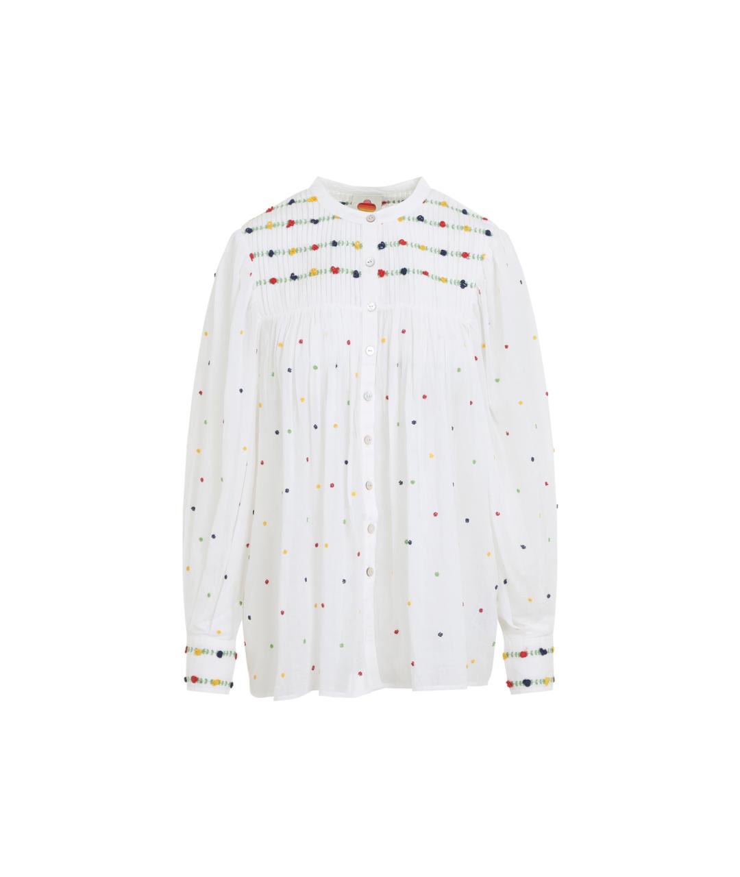 FARM RIO Белая хлопковая блузы, фото 1