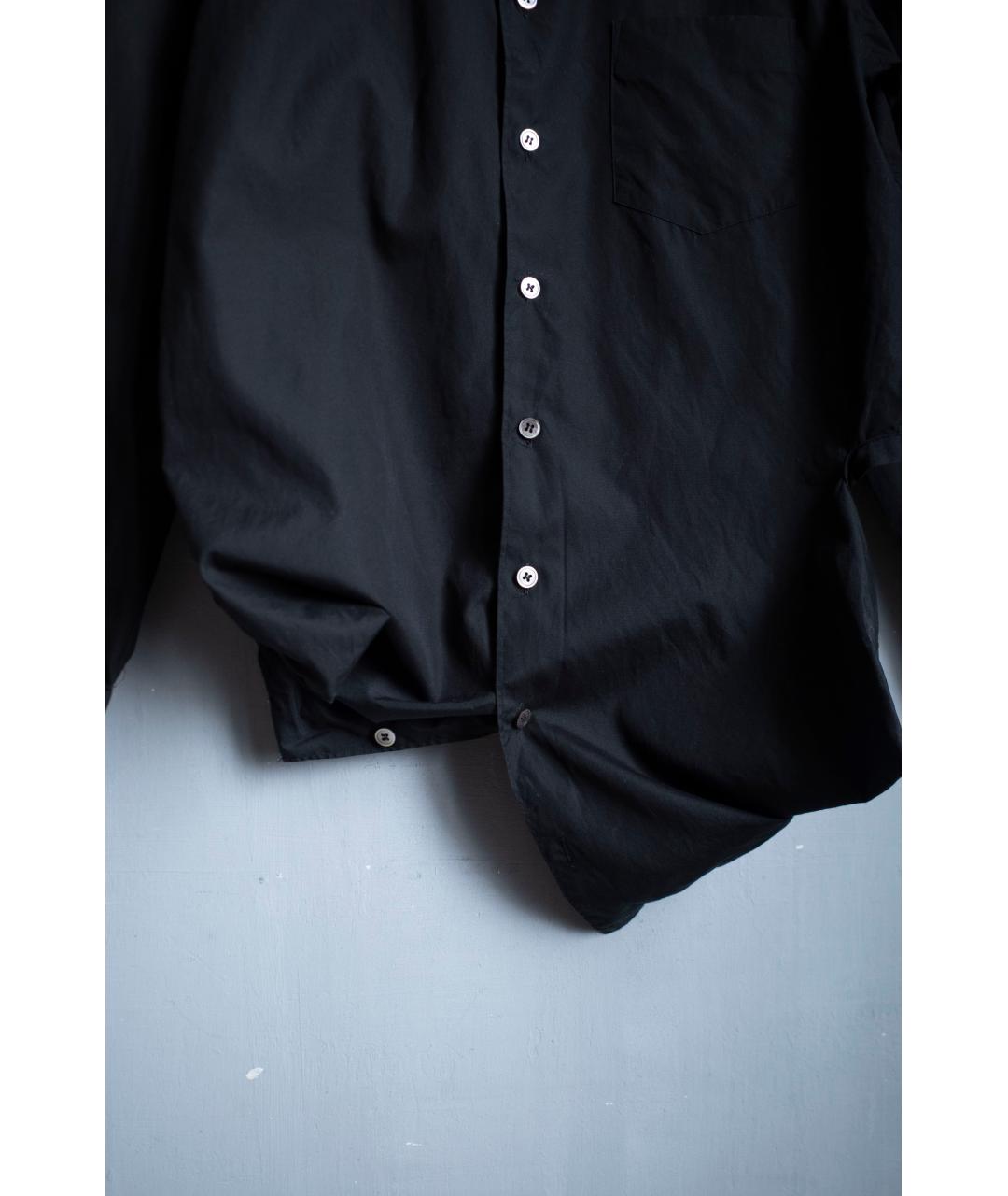 COMME DES GARÇONS Черная хлопковая рубашка, фото 5
