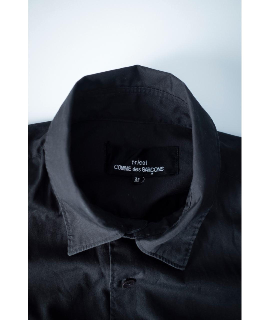 COMME DES GARÇONS Черная хлопковая рубашка, фото 8
