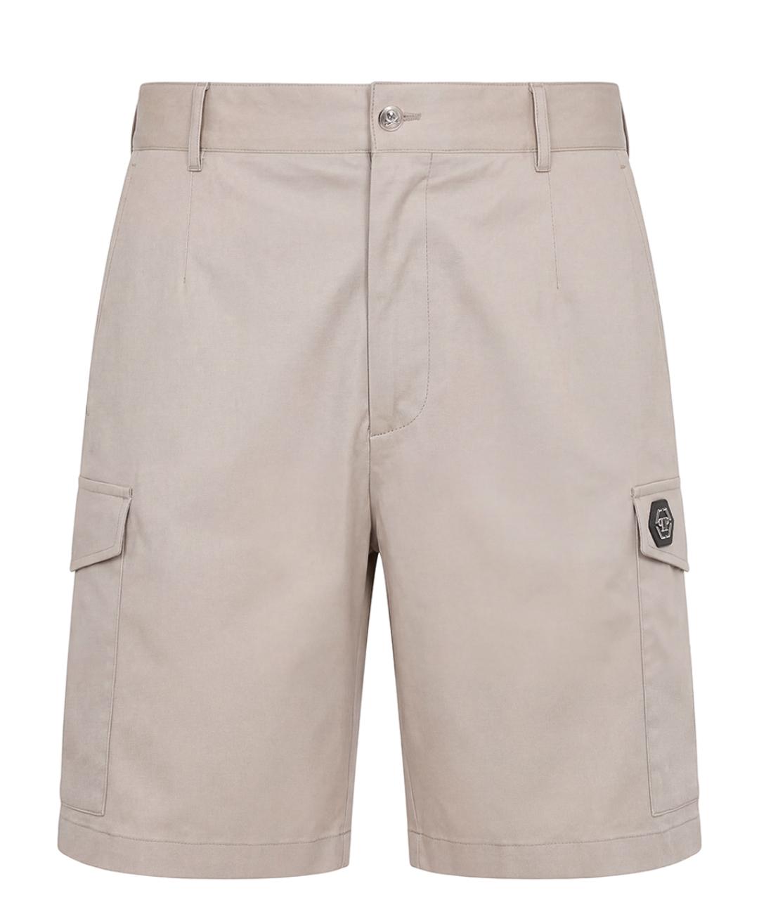 PHILIPP PLEIN Бежевые шорты, фото 1