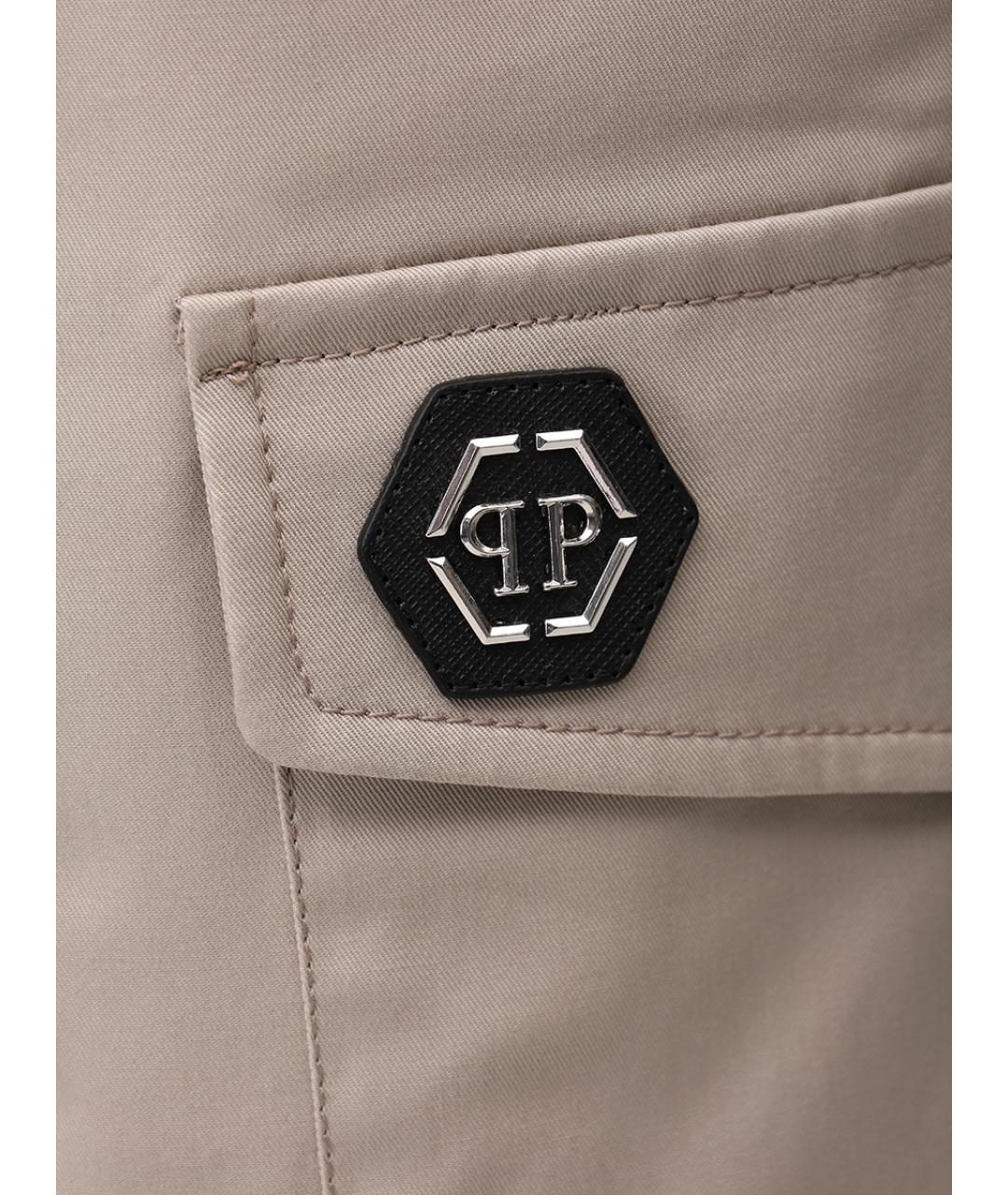PHILIPP PLEIN Бежевые шорты, фото 5