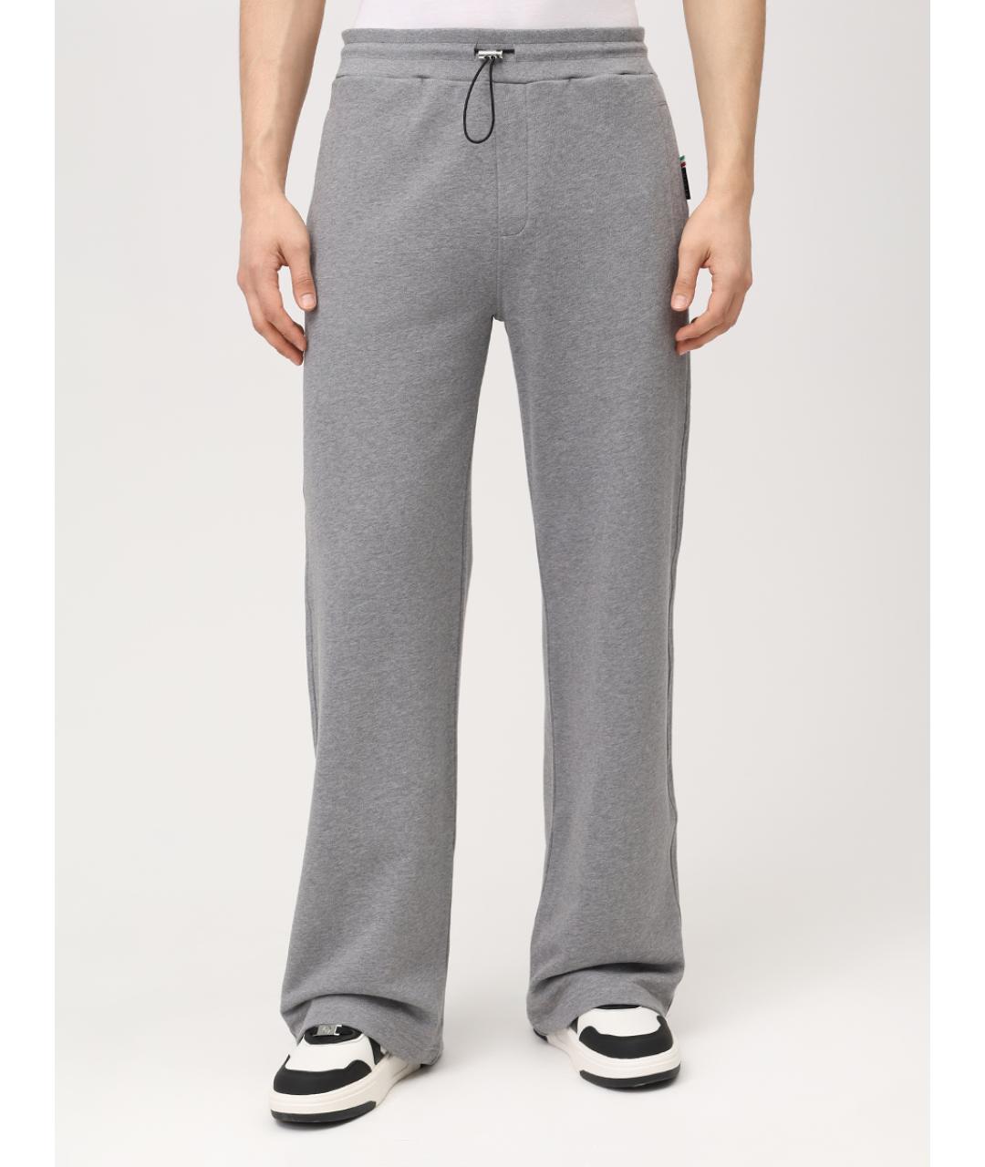 PHILIPP PLEIN Серые повседневные брюки, фото 4