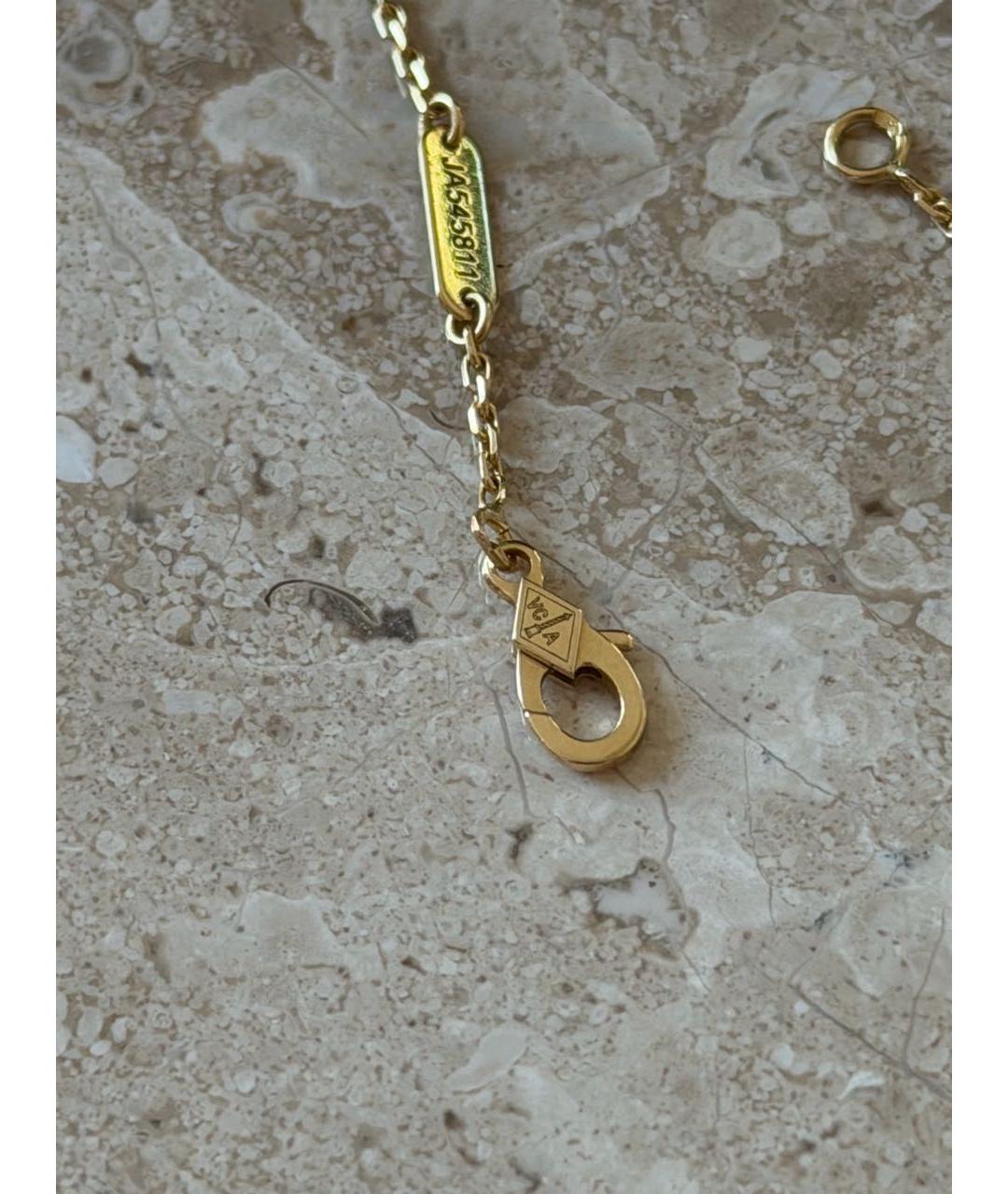 VAN CLEEF & ARPELS Бордовое колье из желтого золота, фото 4