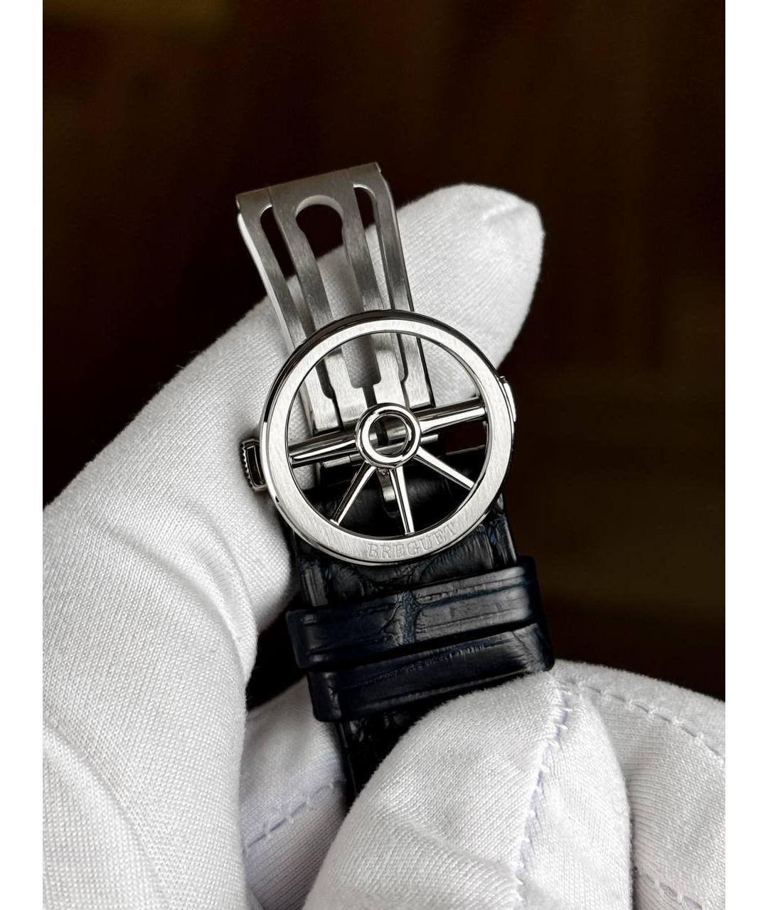 Breguet Темно-синие часы из белого золота, фото 6